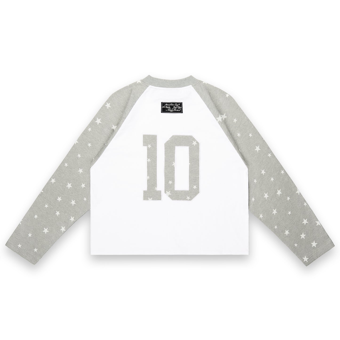 SWE STARFALL BOXY L/S TEE - GRAY/WHITE