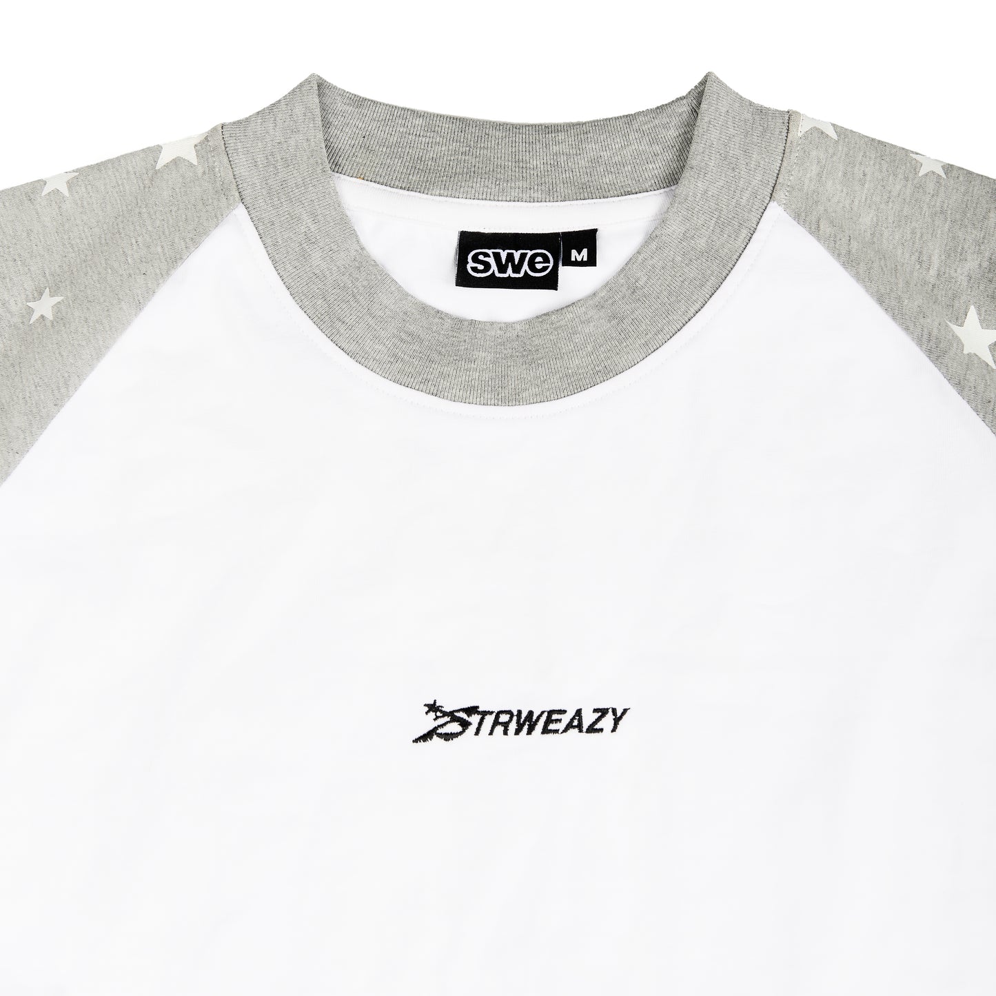 SWE STARFALL BOXY L/S TEE - GRAY/WHITE