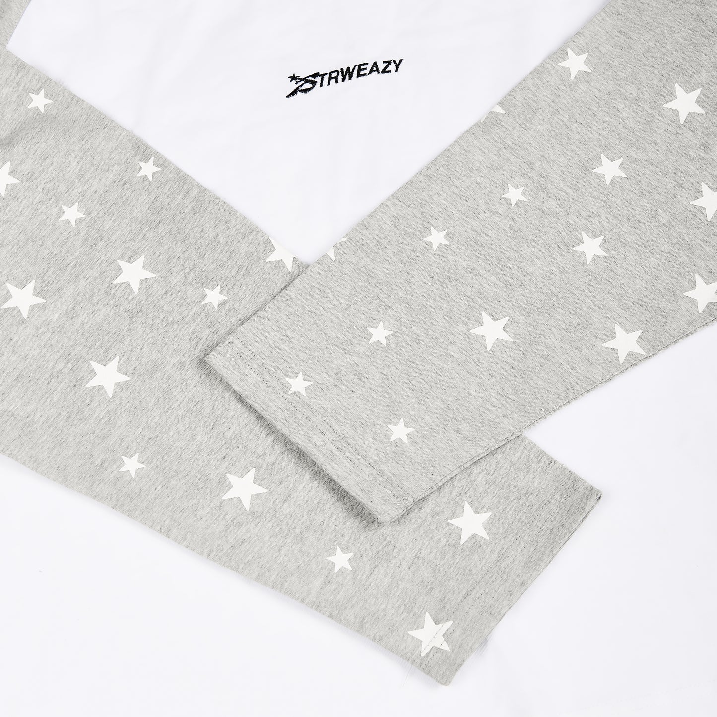 SWE STARFALL BOXY L/S TEE - GRAY/WHITE