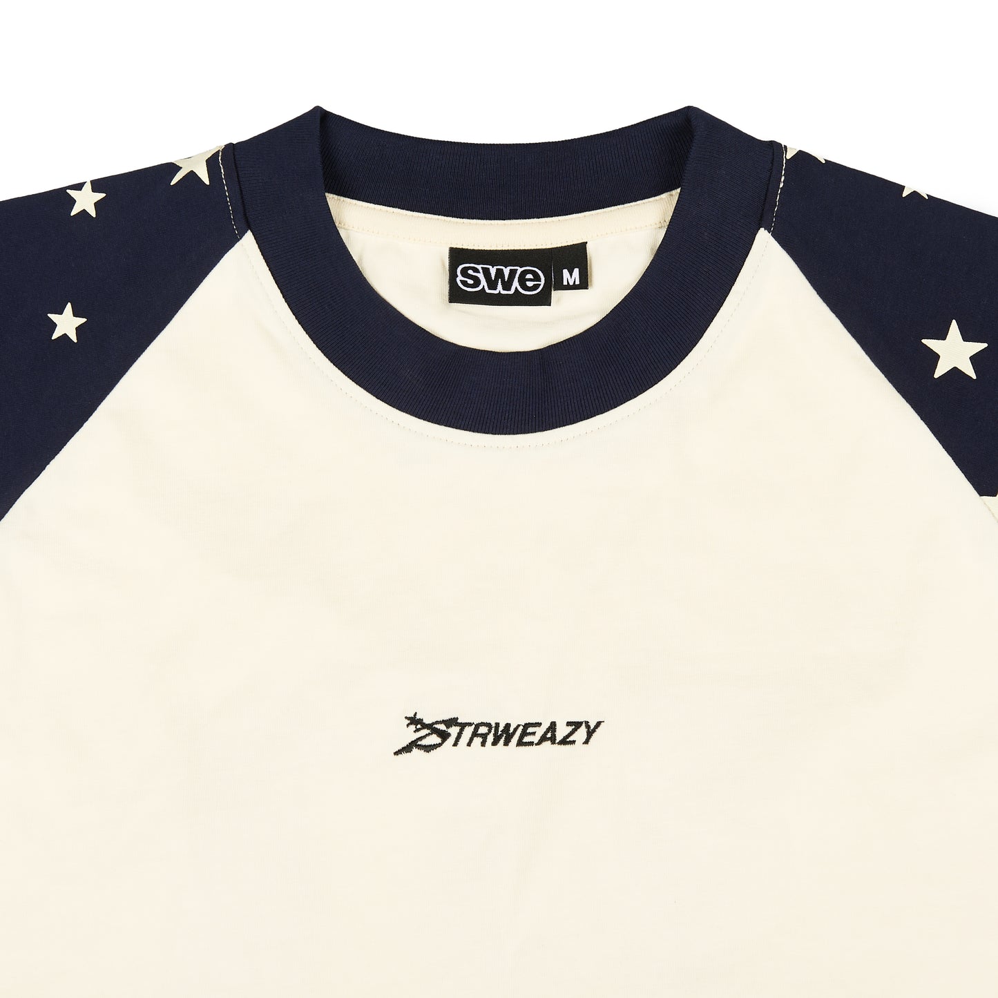 SWE STARFALL BOXY L/S TEE - NAVY/CREAM