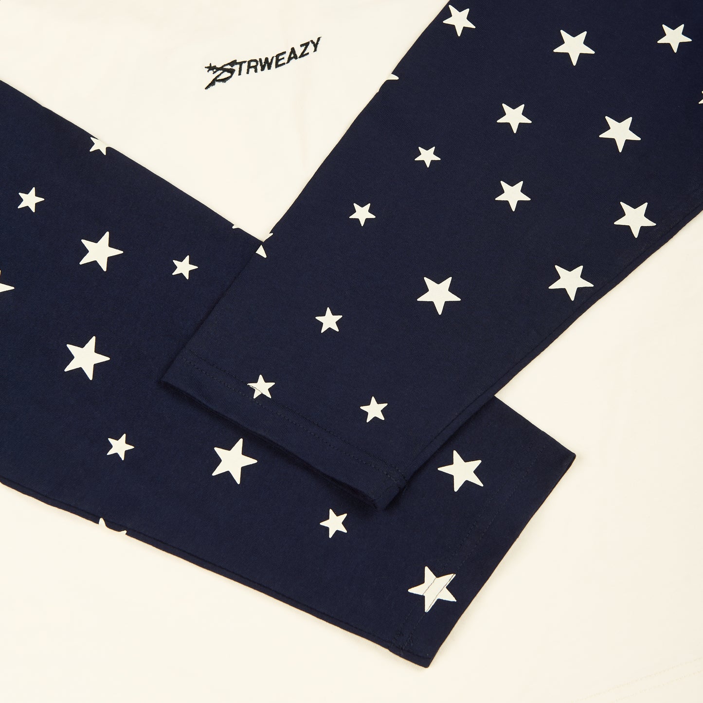 SWE STARFALL BOXY L/S TEE - NAVY/CREAM