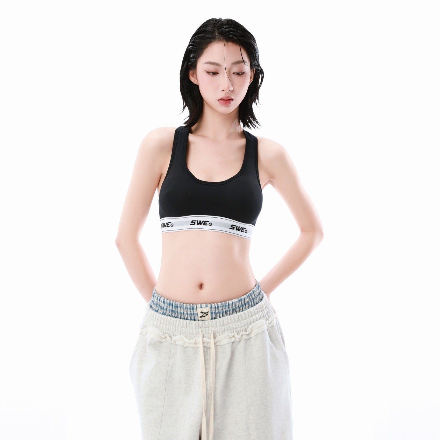 SWE OG BAND SPORT BRA - BLACK
