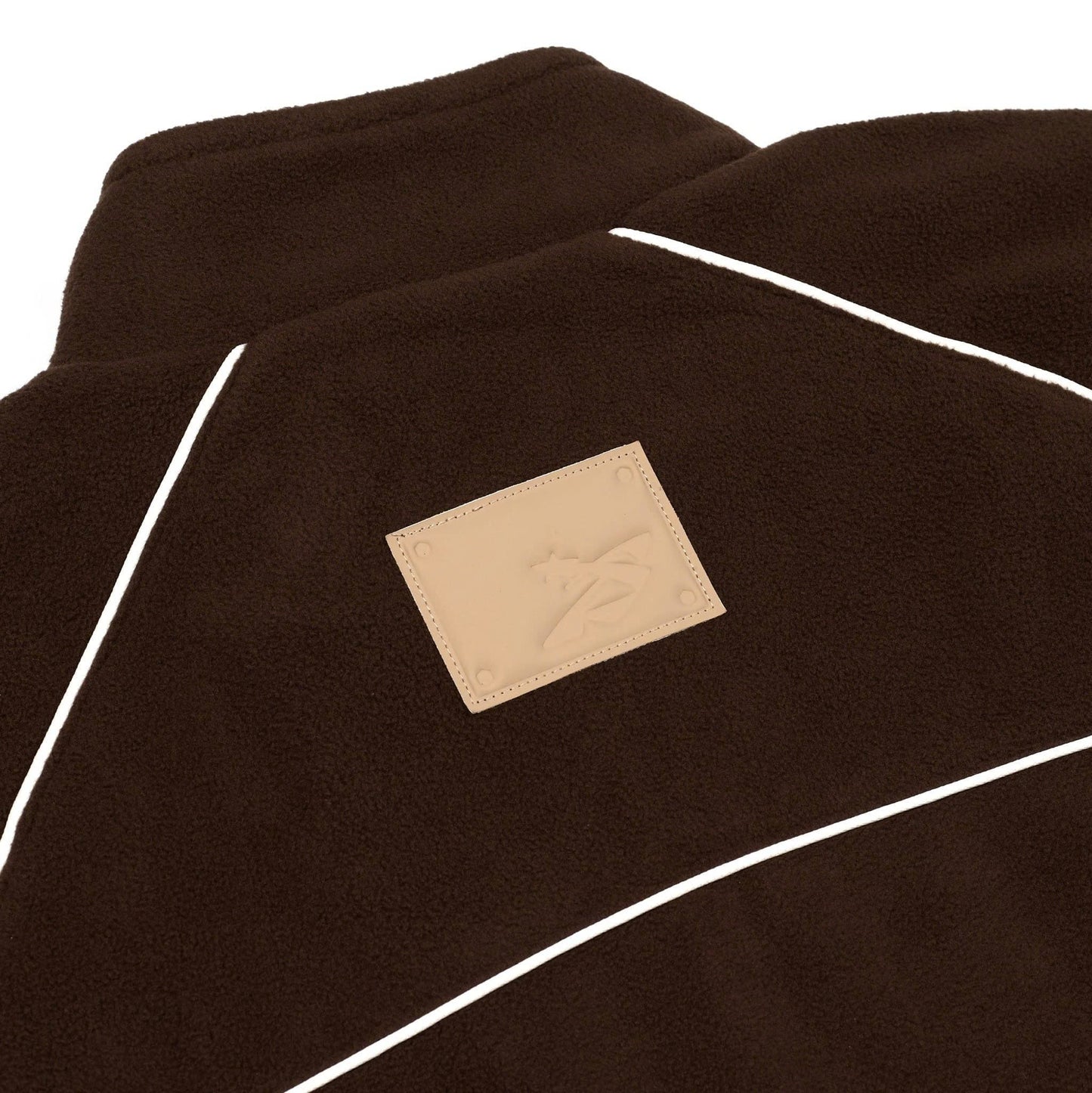 SWE TRACK FLEECE JACKET - BROWN