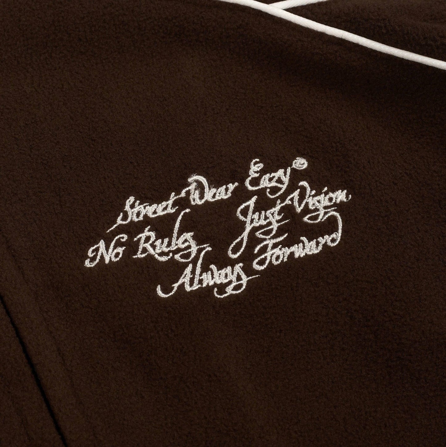 SWE TRACK FLEECE JACKET - BROWN