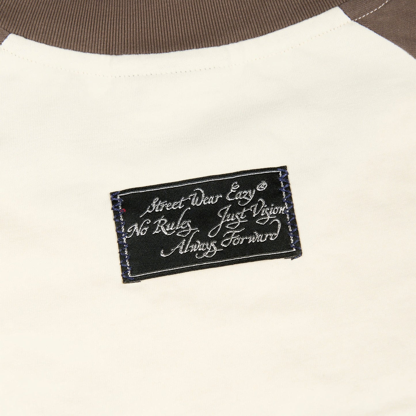 SWE STARFALL BOXY L/S TEE - BROWN/CREAM