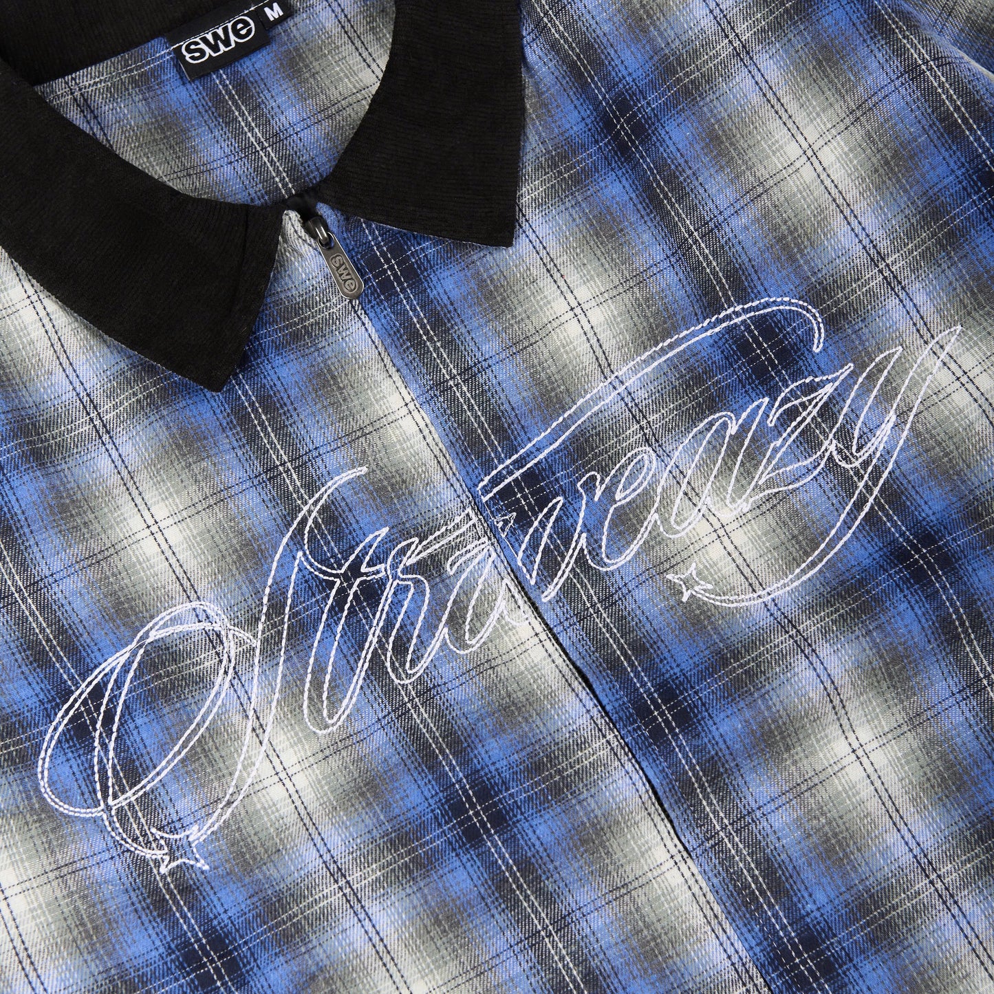 SWE FIELD PLAID JACKET - BLUE