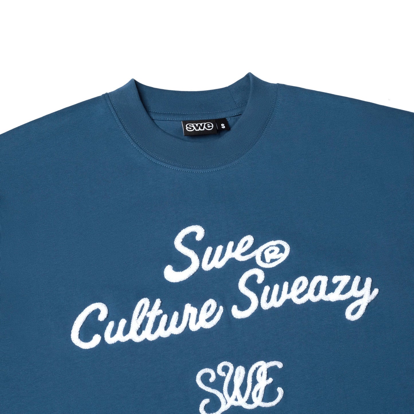 SWE RHYTHM BOXY TEE - COBALT BLUE