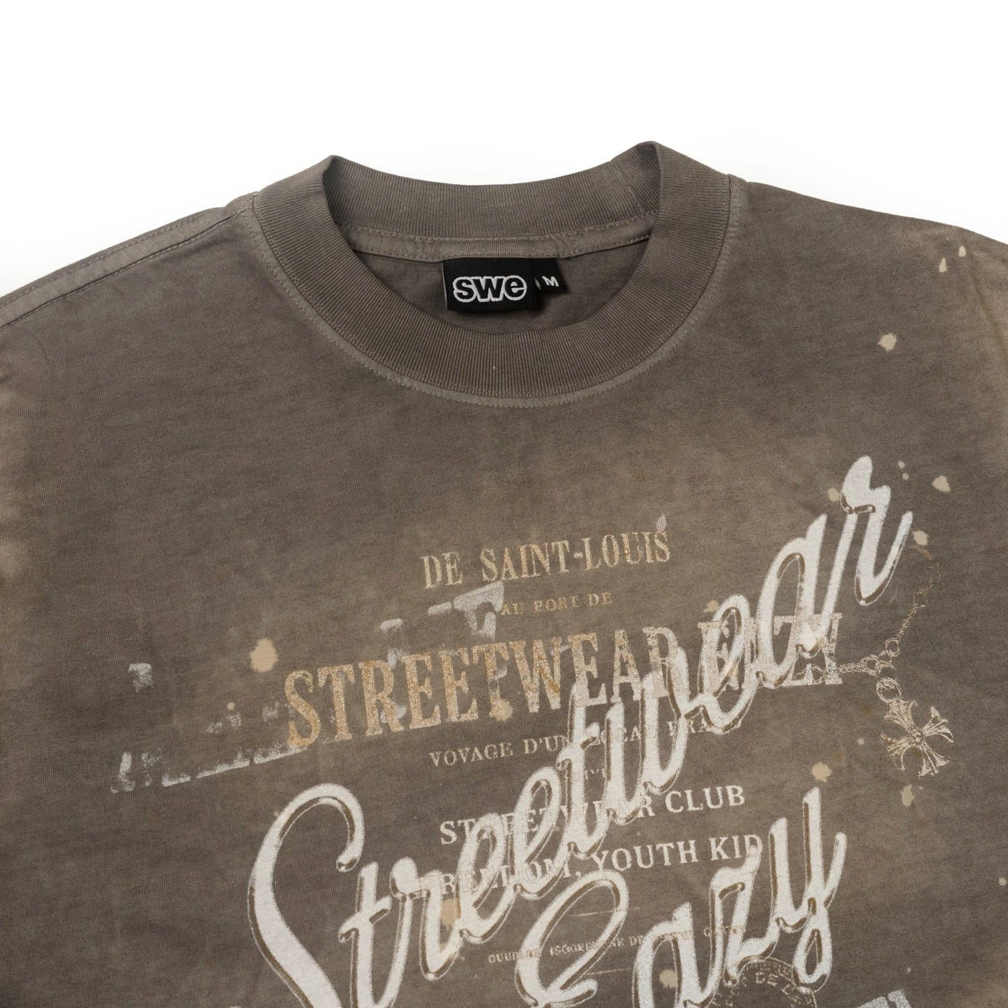 SWE SAINT BOXY TEE - WASHED BROWN