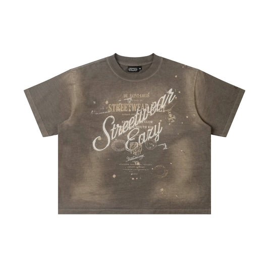 SWE SAINT BOXY TEE - WASHED BROWN