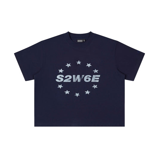 SWE UNION BOXY TEE - DARK NAVY
